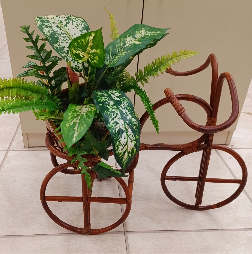 Boho Rattan Planter - Picture 3 of 9